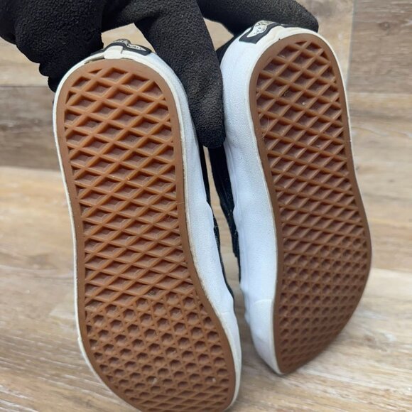 Vans Off The Wall Suiting Blackstripes Slip On Canvas Shoes Women's Size 8.5 - Picture 4 of 7